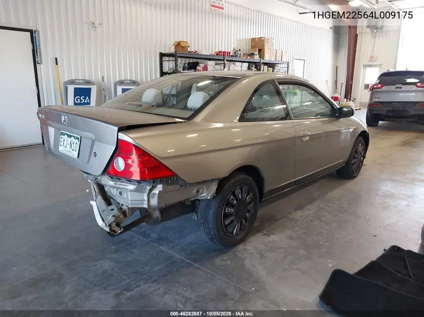 2004 HONDA CIVIC VIN 1HGEM22564L009175 — фото 4