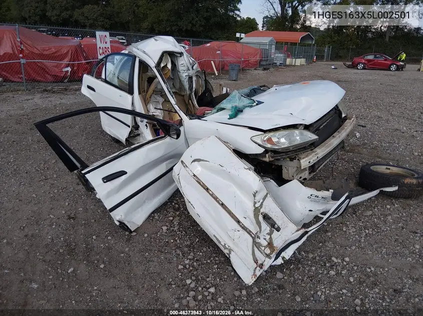 HONDA CIVIC 2005, VIN 1HGES163X5L002501