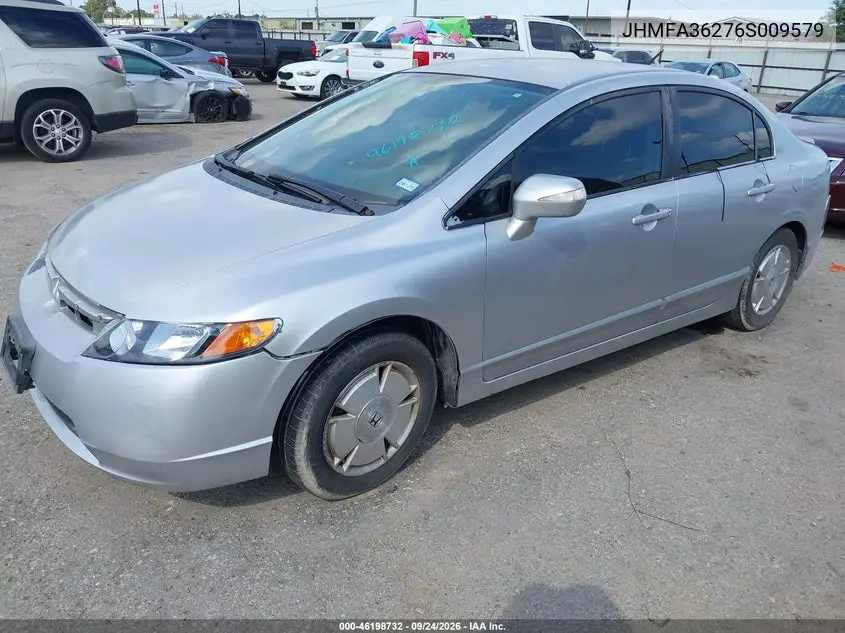 2006 HONDA CIVIC VIN JHMFA36276S009579 — фото 2