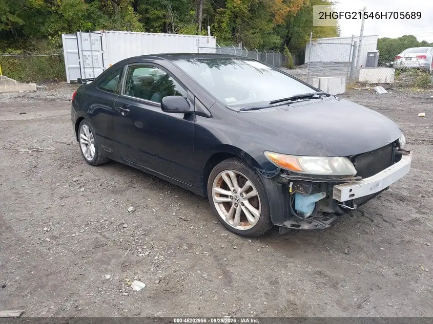 HONDA CIVIC 2006, VIN 2HGFG21546H705689