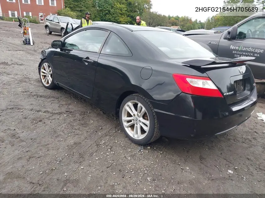 2006 HONDA CIVIC VIN 2HGFG21546H705689 — фото 3