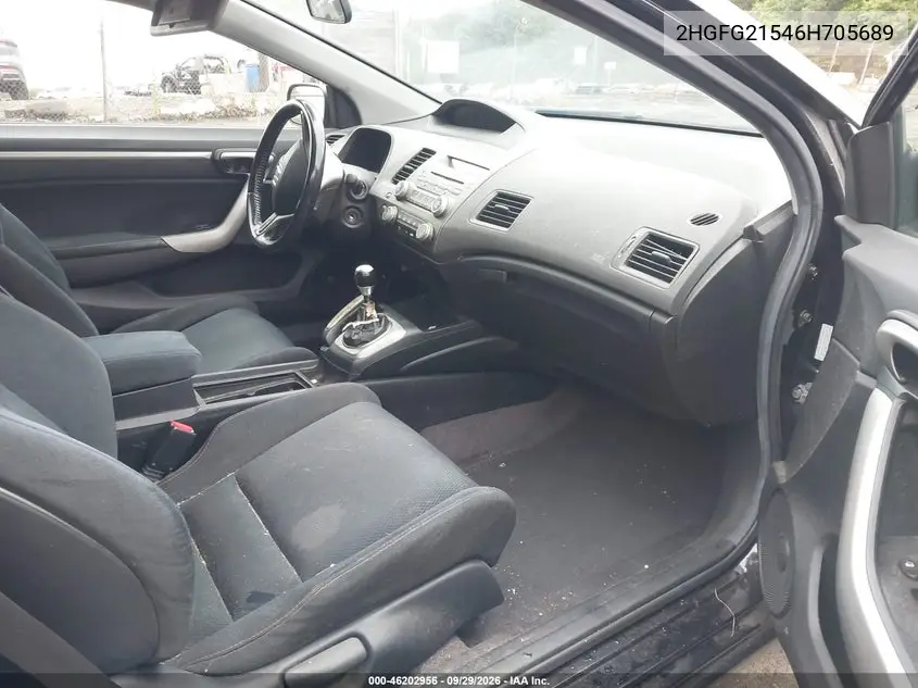 2006 HONDA CIVIC VIN 2HGFG21546H705689 — фото 5