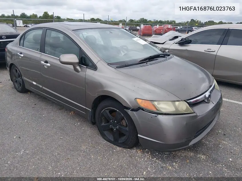 HONDA CIVIC 2006, VIN 1HGFA16876L023763