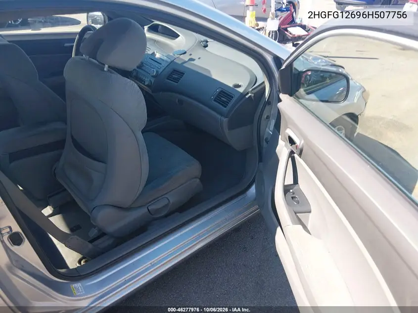 2006 HONDA CIVIC VIN 2HGFG12696H507756 — фото 5