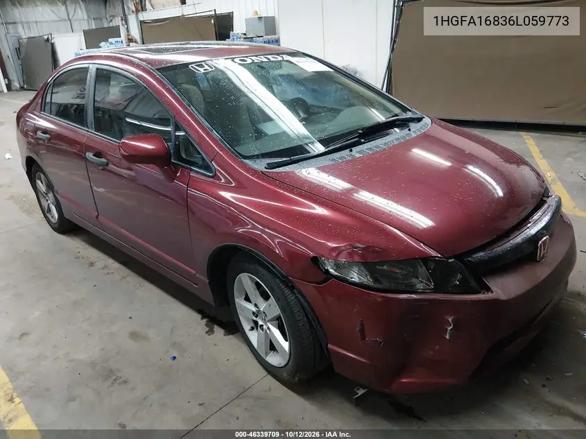 HONDA CIVIC 2006, VIN 1HGFA16836L059773