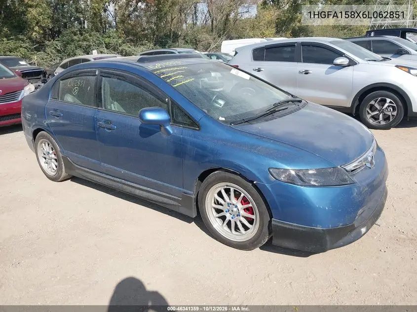 HONDA CIVIC 2006, VIN 1HGFA158X6L062851
