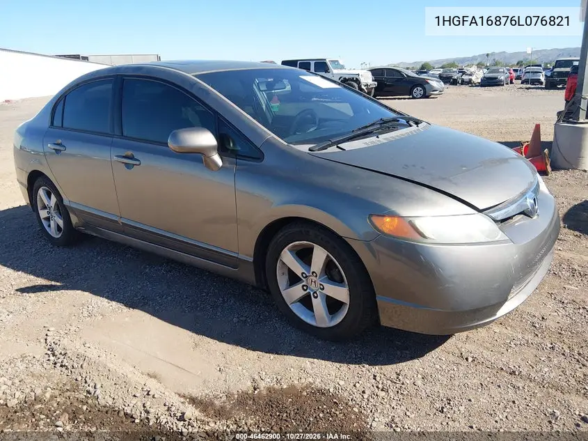 HONDA CIVIC 2006, VIN 1HGFA16876L076821