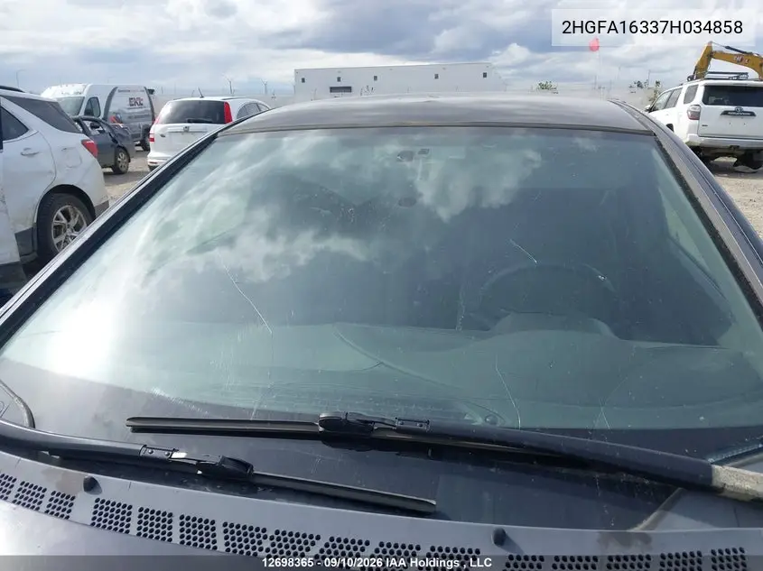 2007 HONDA CIVIC VIN 2HGFA16337H034858 — фото 18