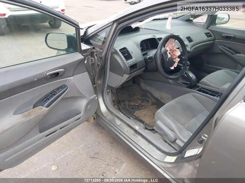 2007 HONDA CIVIC VIN 2HGFA16337H033385 — фото 21