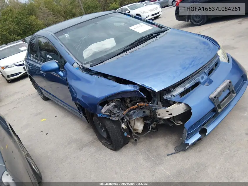 HONDA CIVIC 2007, VIN 1HGFA16537L084261
