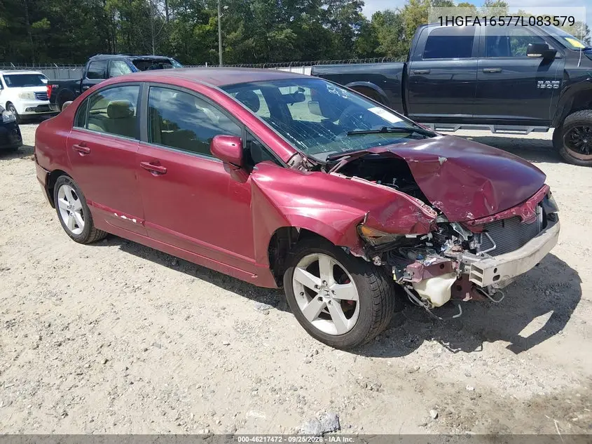 HONDA CIVIC 2007, VIN 1HGFA16577L083579