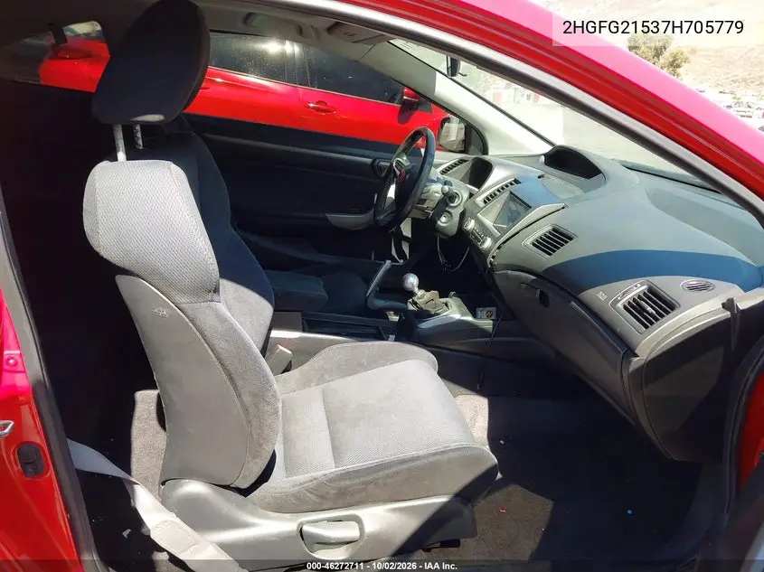 2007 HONDA CIVIC VIN 2HGFG21537H705779 — фото 5