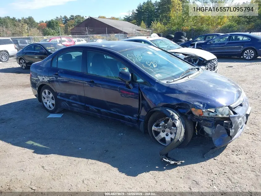 HONDA CIVIC 2007, VIN 1HGFA16557L095794