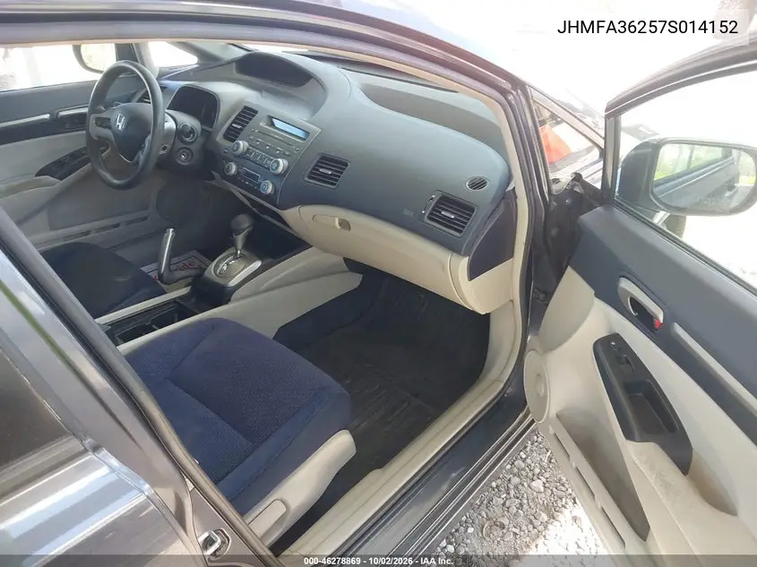 2007 HONDA CIVIC VIN JHMFA36257S014152 — фото 5