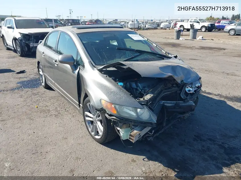 HONDA CIVIC 2007, VIN 2HGFA55527H713918