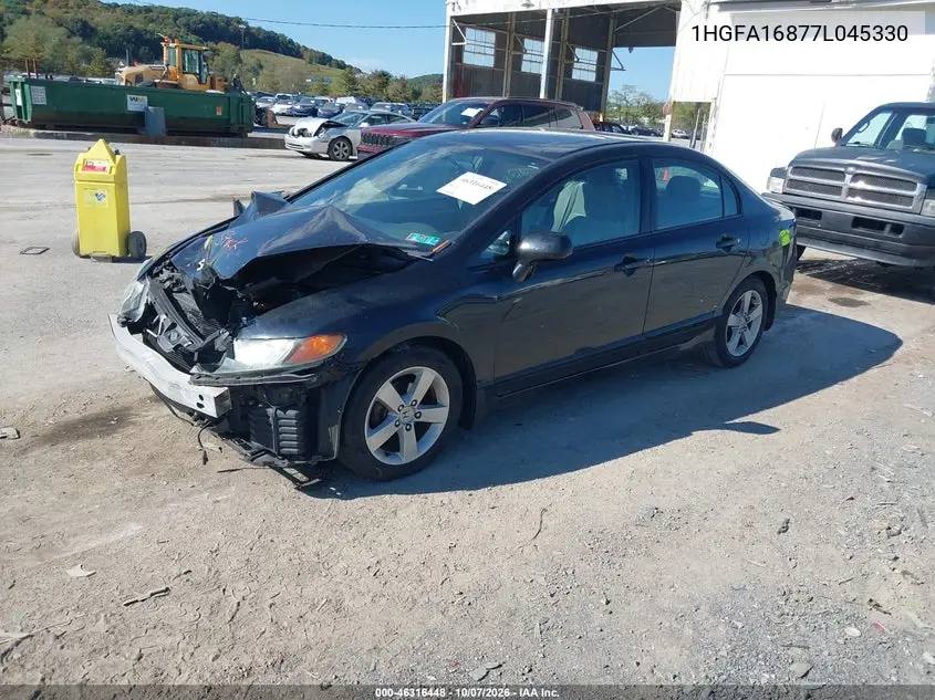 2007 HONDA CIVIC VIN 1HGFA16877L045330 — фото 4
