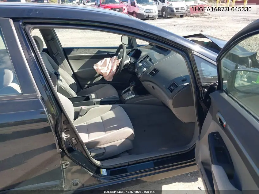 HONDA CIVIC 2007, VIN 1HGFA16877L045330