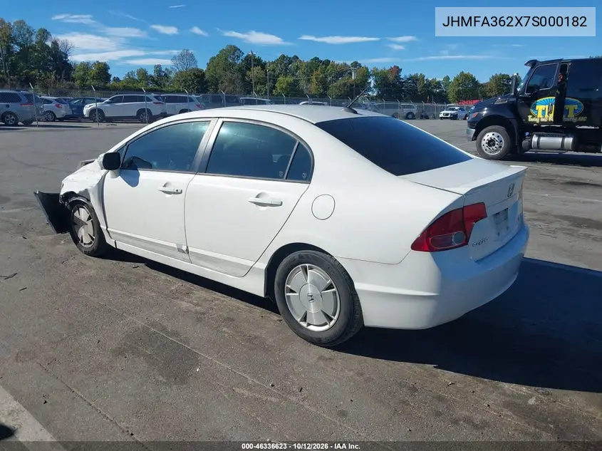 2007 HONDA CIVIC VIN JHMFA362X7S000182 — фото 3