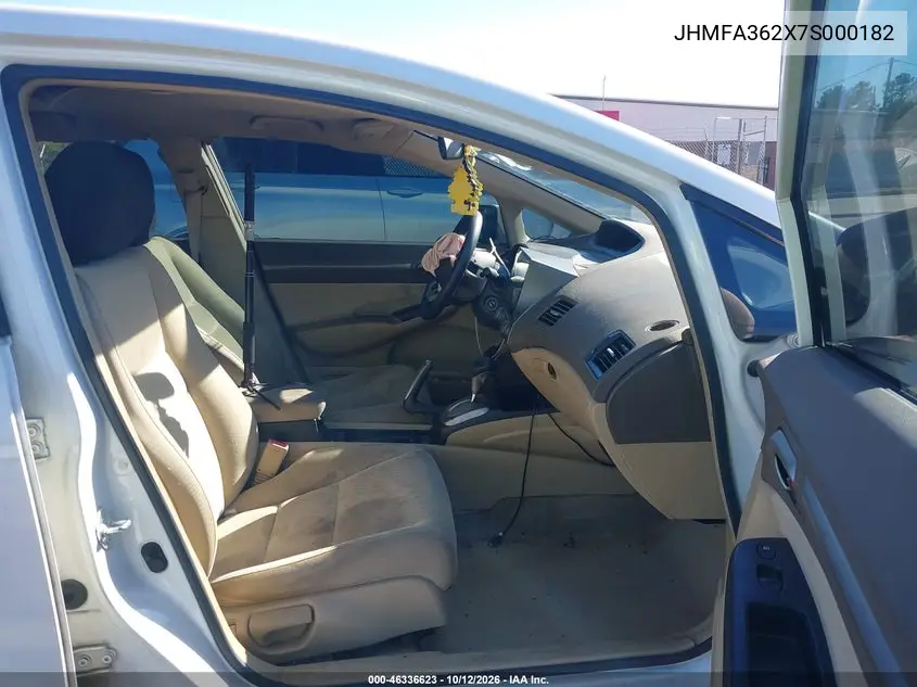 2007 HONDA CIVIC VIN JHMFA362X7S000182 — фото 5