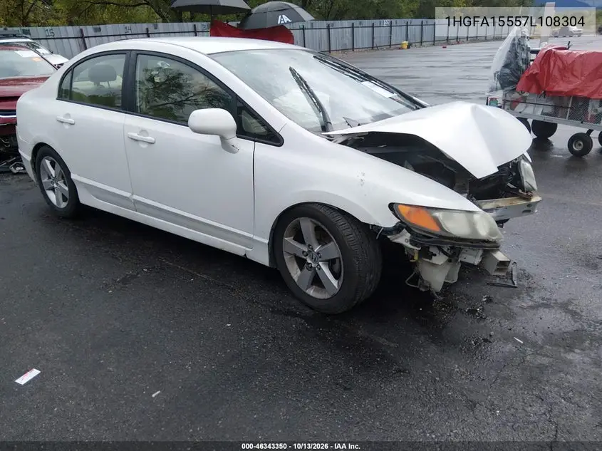 HONDA CIVIC 2007, VIN 1HGFA15557L108304