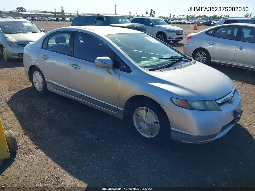 HONDA CIVIC 2007, VIN JHMFA36237S002050