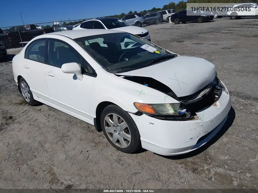 HONDA CIVIC 2007, VIN 1HGFA16527L085045