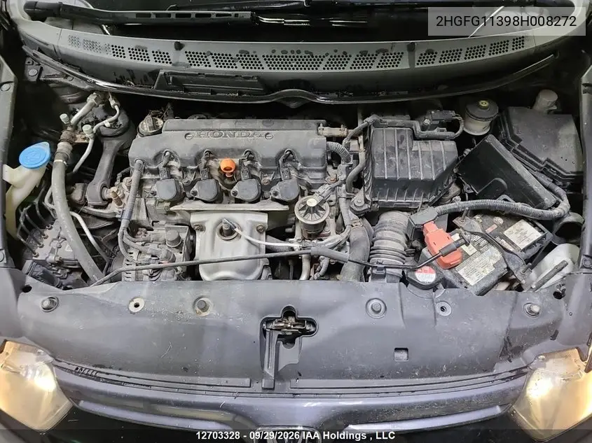 2008 HONDA CIVIC VIN 2HGFG11398H008272 — фото 22
