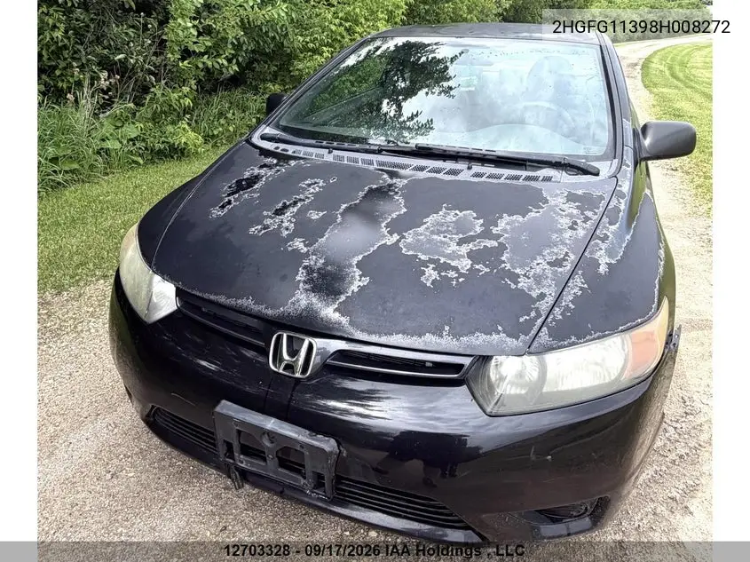 2008 HONDA CIVIC VIN 2HGFG11398H008272 — фото 24