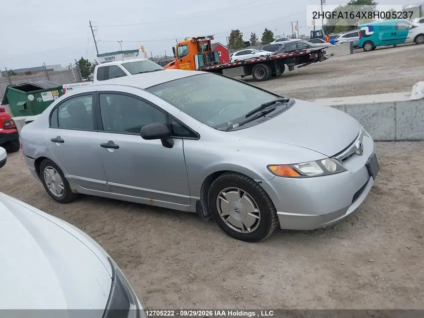 2008 HONDA CIVIC VIN 2HGFA164X8H005237 — фото 13