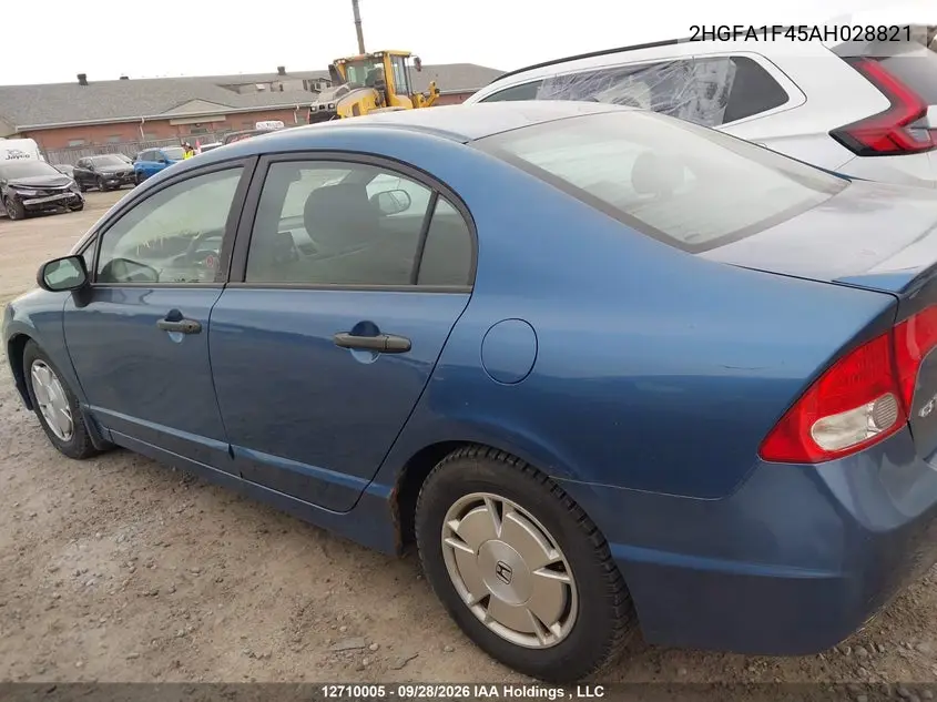 2008 HONDA CIVIC VIN 2HGFA1F45AH028821 — фото 14
