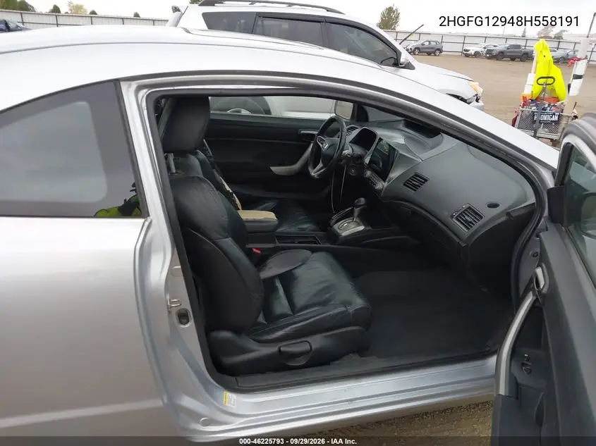 2008 HONDA CIVIC VIN 2HGFG12948H558191 — фото 5
