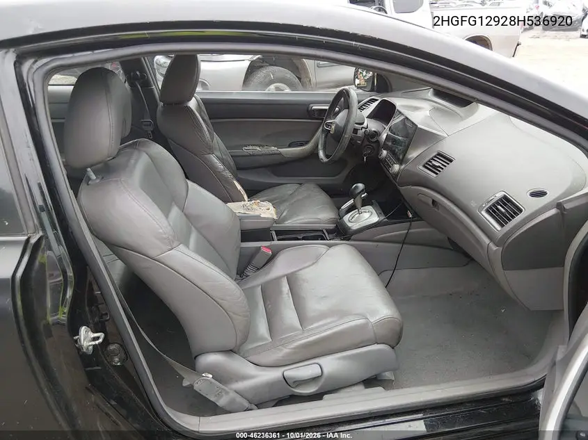 2008 HONDA CIVIC VIN 2HGFG12928H536920 — фото 5