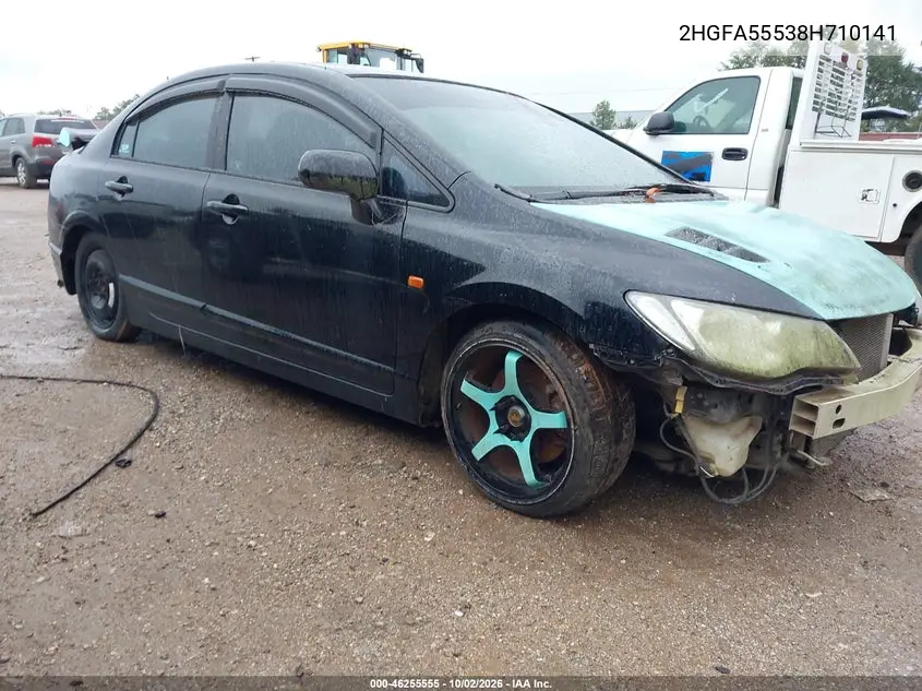 HONDA CIVIC 2008, VIN 2HGFA55538H710141