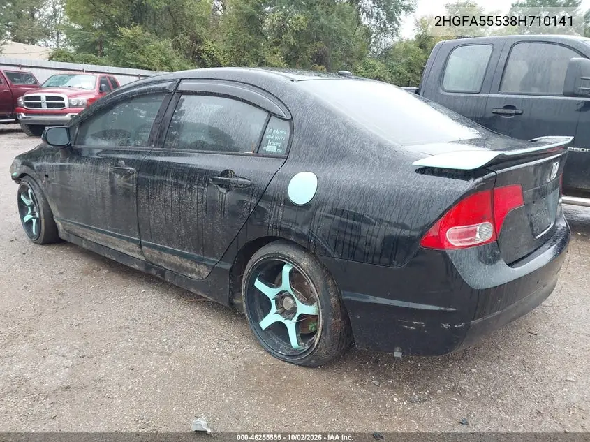 2008 HONDA CIVIC VIN 2HGFA55538H710141 — фото 3