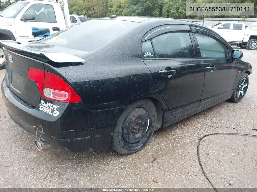 2008 HONDA CIVIC VIN 2HGFA55538H710141 — фото 4