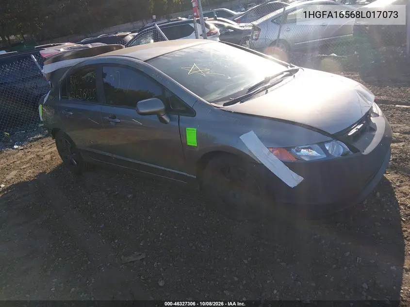 HONDA CIVIC 2008, VIN 1HGFA16568L017073
