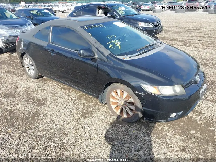 HONDA CIVIC 2008, VIN 2HGFG12878H557513