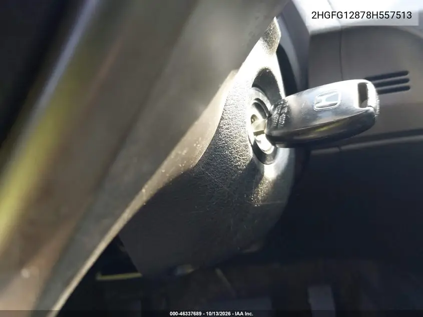 2008 HONDA CIVIC VIN 2HGFG12878H557513 — фото 11