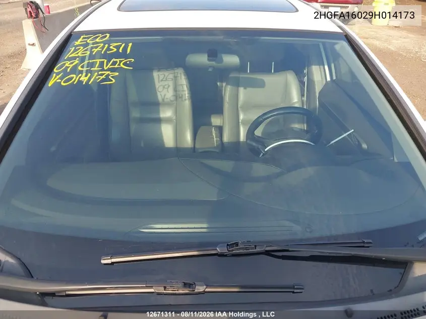 2009 HONDA CIVIC VIN 2HGFA16029H014173 — фото 17