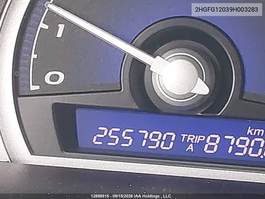 2009 HONDA CIVIC VIN 2HGFG12039H003283 — фото 14