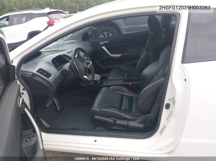 2009 HONDA CIVIC VIN 2HGFG12039H003283 — фото 16