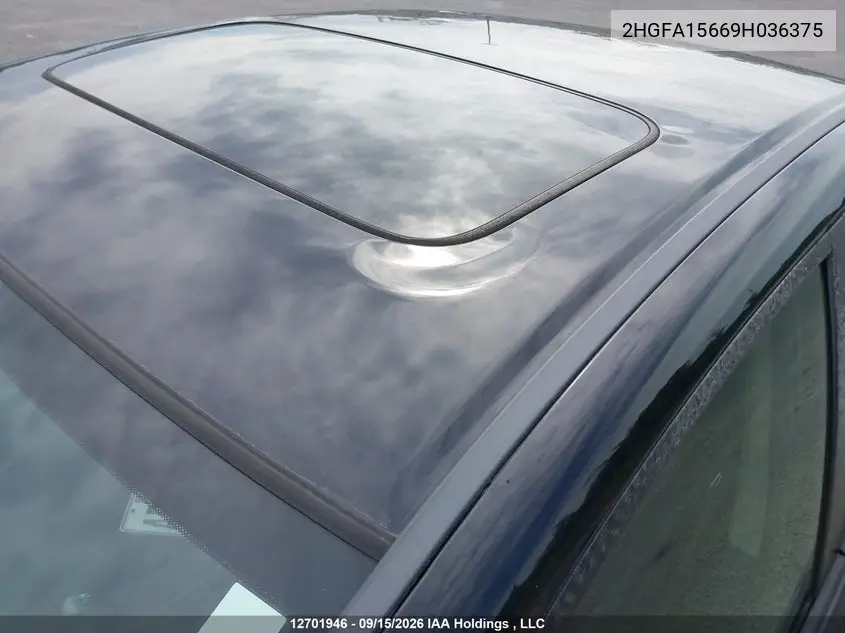 2009 HONDA CIVIC VIN 2HGFA15669H036375 — фото 22