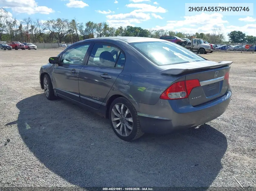 2009 HONDA CIVIC VIN 2HGFA55579H700746 — фото 3