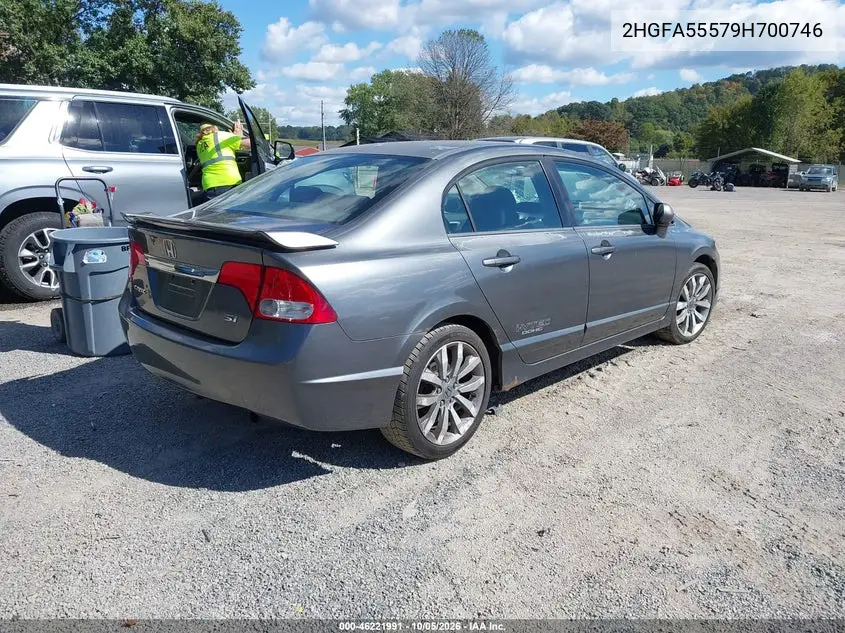 2009 HONDA CIVIC VIN 2HGFA55579H700746 — фото 4