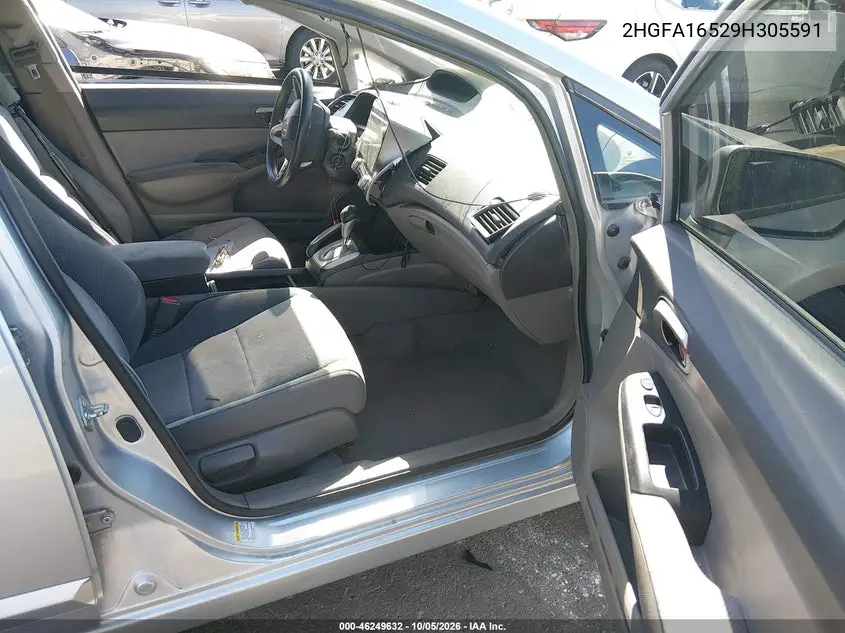 2009 HONDA CIVIC VIN 2HGFA16529H305591 — фото 5