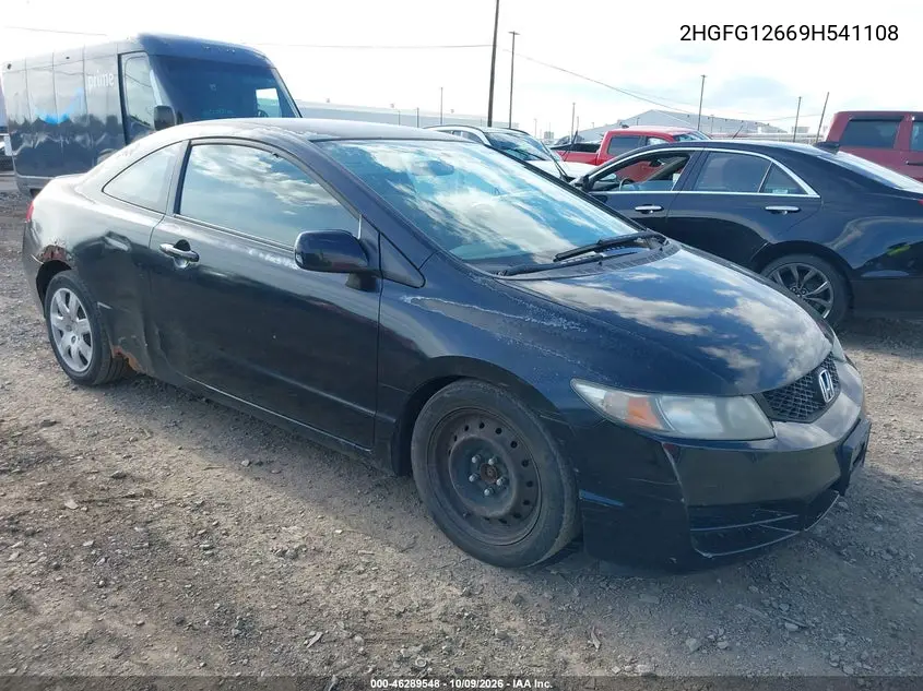 HONDA CIVIC 2009, VIN 2HGFG12669H541108