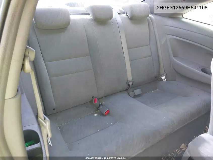 2009 HONDA CIVIC VIN 2HGFG12669H541108 — фото 8