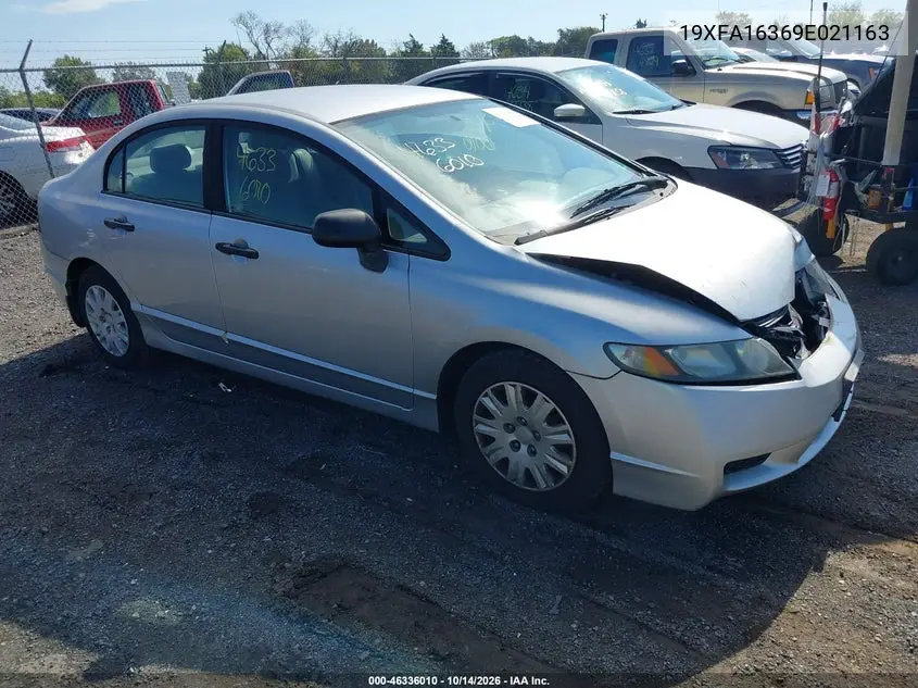 HONDA CIVIC 2009, VIN 19XFA16369E021163