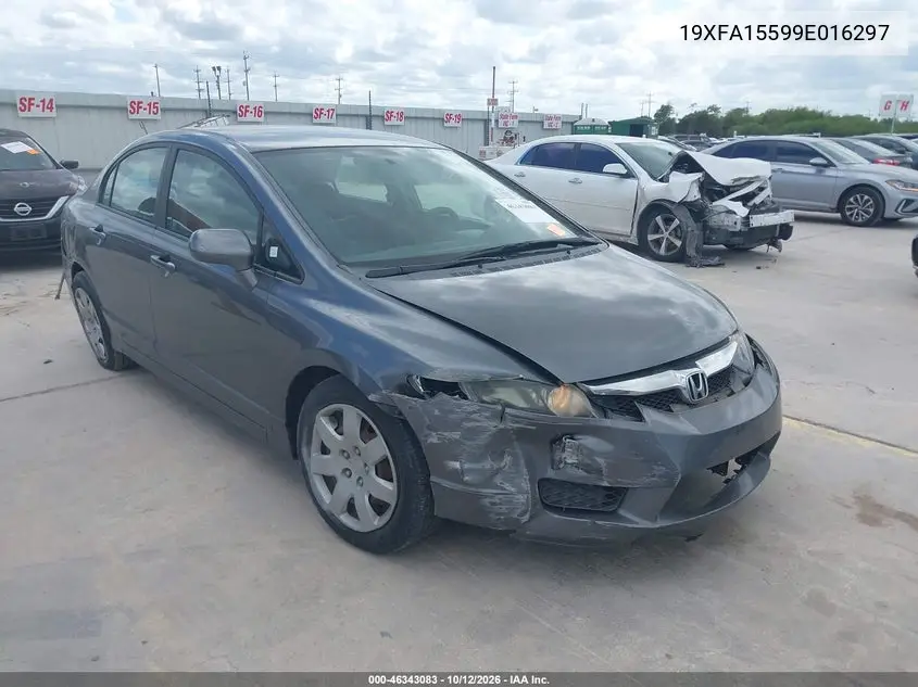 HONDA CIVIC 2009, VIN 19XFA15599E016297