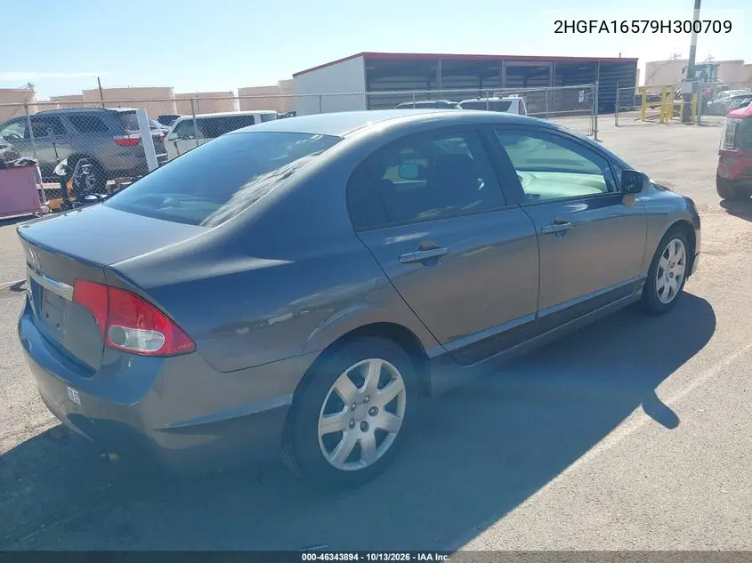 2009 HONDA CIVIC VIN 2HGFA16579H300709 — фото 4